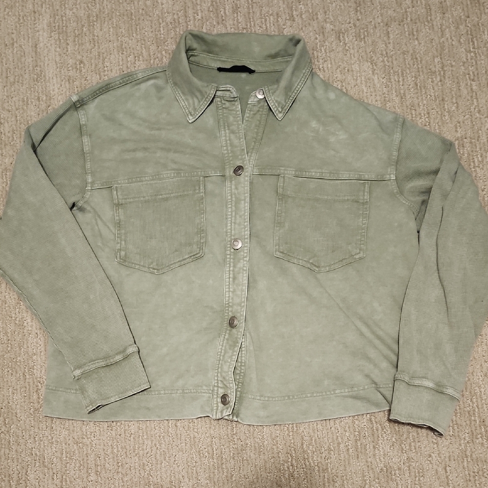 Green Button-Up Jacket
